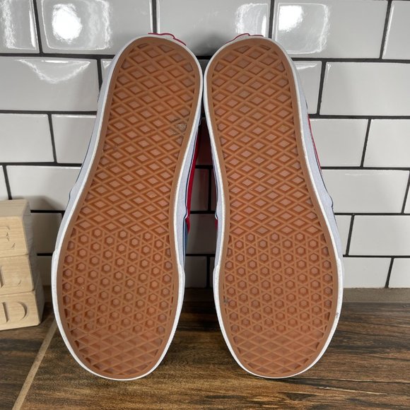 Vans Atwood Mens Size 8.5 Shoes Blue Red Canvas Low Top Lace Up Skate Sneakers main image 5